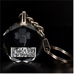 Panic ! At The Disco Lyric Quotes Clover 3D Engraving Circle Key Chain