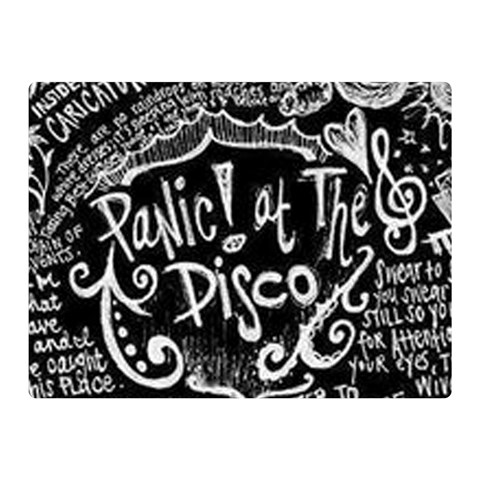Panic ! At The Disco Lyric Quotes Double Sided Flano Blanket (Mini) from ArtsNow.com 35 x27  Blanket Front