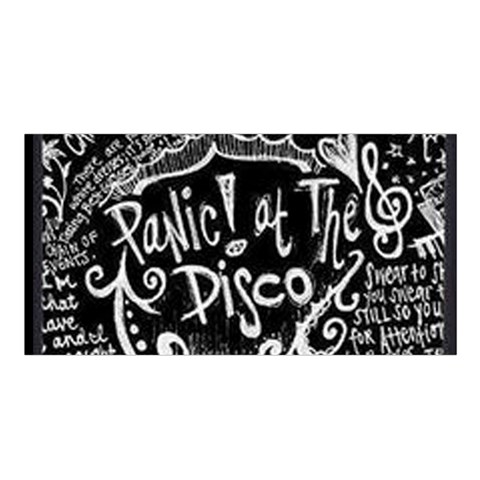 Panic ! At The Disco Lyric Quotes Satin Shawl from ArtsNow.com Front