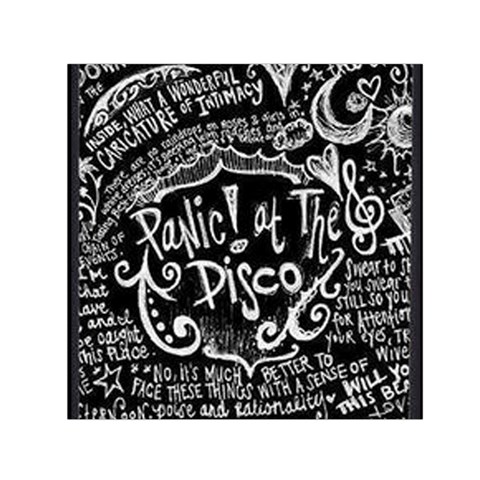 Panic ! At The Disco Lyric Quotes Small Satin Scarf (Square) from ArtsNow.com Front