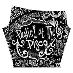 Panic ! At The Disco Lyric Quotes Yoga Cropped Leggings from ArtsNow.com Right