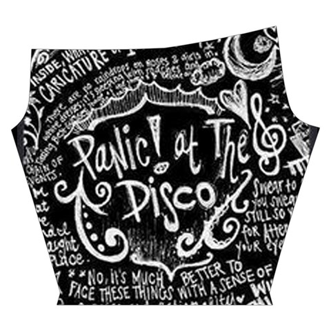 Panic ! At The Disco Lyric Quotes Yoga Cropped Leggings from ArtsNow.com Left