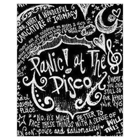 Panic ! At The Disco Lyric Quotes Drawstring Pouch (XL) from ArtsNow.com Front