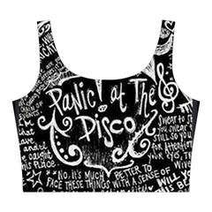 Panic ! At The Disco Lyric Quotes Midi Sleeveless Dress from ArtsNow.com Top Front