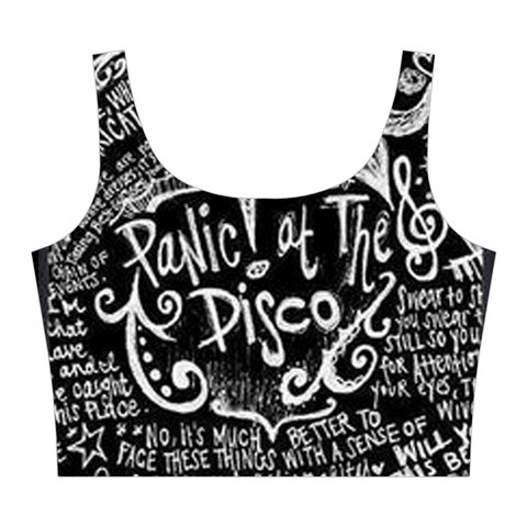 Panic ! At The Disco Lyric Quotes Midi Sleeveless Dress from ArtsNow.com Top Back