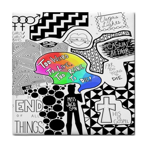 Panic ! At The Disco Tile Coaster from ArtsNow.com Front