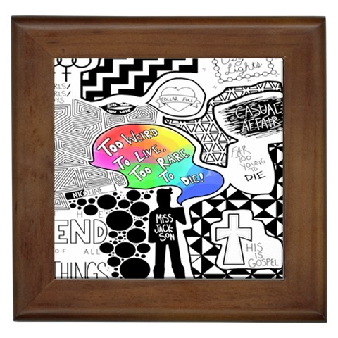 Panic ! At The Disco Framed Tile from ArtsNow.com Front