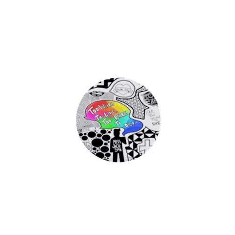 Panic ! At The Disco 1  Mini Button from ArtsNow.com Front