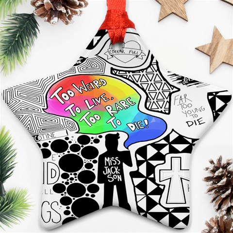 Panic ! At The Disco Ornament (Star) from ArtsNow.com Front