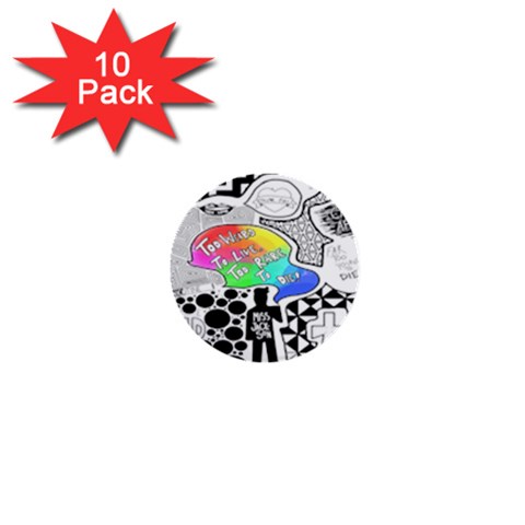 Panic ! At The Disco 1  Mini Button (10 pack)  from ArtsNow.com Front