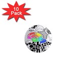 Panic ! At The Disco 1  Mini Magnet (10 pack) 