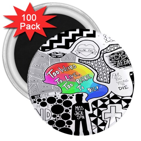 Panic ! At The Disco 3  Magnet (100 pack) from ArtsNow.com Front