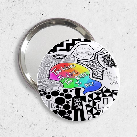 Panic ! At The Disco 2.25  Handbag Mirror from ArtsNow.com Front
