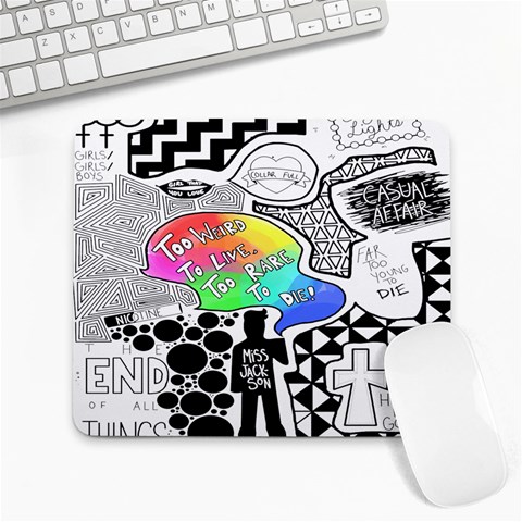 Panic ! At The Disco Large Mousepad from ArtsNow.com Front