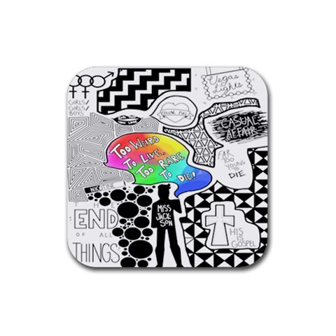 Panic ! At The Disco Rubber Coaster (Square) from ArtsNow.com Front