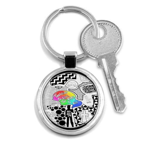 Panic ! At The Disco Key Chain (Round) from ArtsNow.com Front