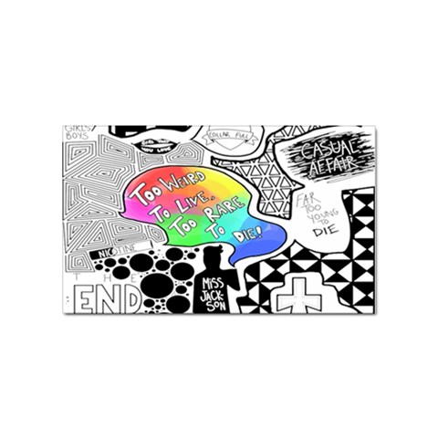 Panic ! At The Disco Sticker (Rectangular) from ArtsNow.com Front