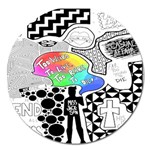 Panic ! At The Disco Magnet 5  (Round)