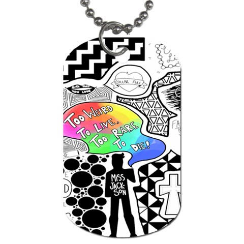 Panic ! At The Disco Dog Tag (One Side) from ArtsNow.com Front
