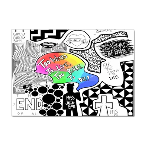 Panic ! At The Disco Sticker A4 (100 pack) from ArtsNow.com Front