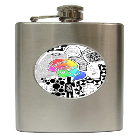 Panic ! At The Disco Hip Flask (6 oz) from ArtsNow.com Front
