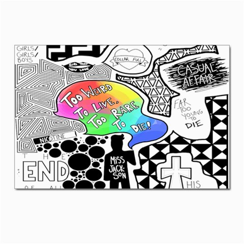 Panic ! At The Disco Postcards 5  x 7  (Pkg of 10) from ArtsNow.com Front
