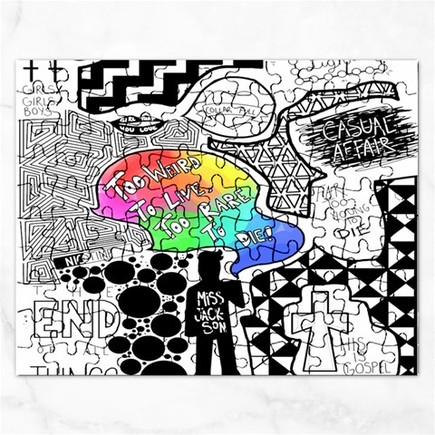 Panic ! At The Disco Jigsaw Puzzle (Rectangular) from ArtsNow.com Front
