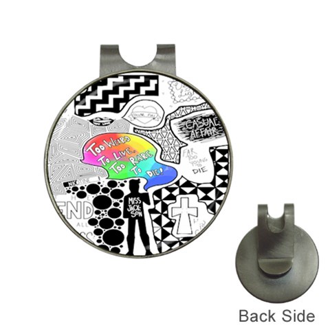 Panic ! At The Disco Golf Ball Marker Hat Clip from ArtsNow.com Front