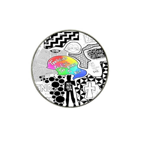 Panic ! At The Disco Hat Clip Ball Marker (4 pack) from ArtsNow.com Front