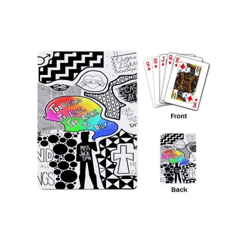 Panic ! At The Disco Playing Cards (Mini) from ArtsNow.com Back