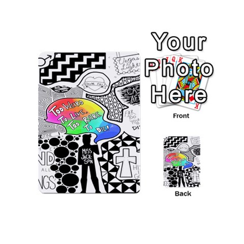 Panic ! At The Disco Playing Cards 54 (Mini) from ArtsNow.com Back