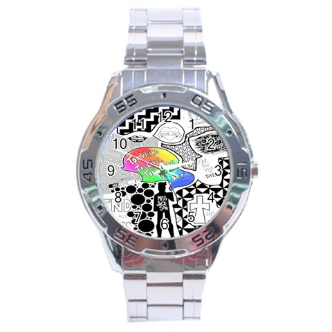 Panic ! At The Disco Stainless Steel Analogue Watch from ArtsNow.com Front