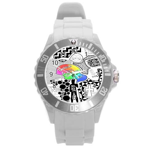 Panic ! At The Disco Round Plastic Sport Watch (L) from ArtsNow.com Front