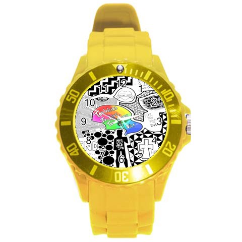 Panic ! At The Disco Round Plastic Sport Watch (L) from ArtsNow.com Front
