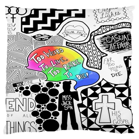 Panic ! At The Disco Large Cushion Case (Two Sides) from ArtsNow.com Front