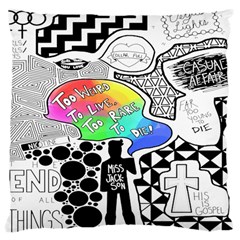 Panic ! At The Disco Large Cushion Case (Two Sides) from ArtsNow.com Back