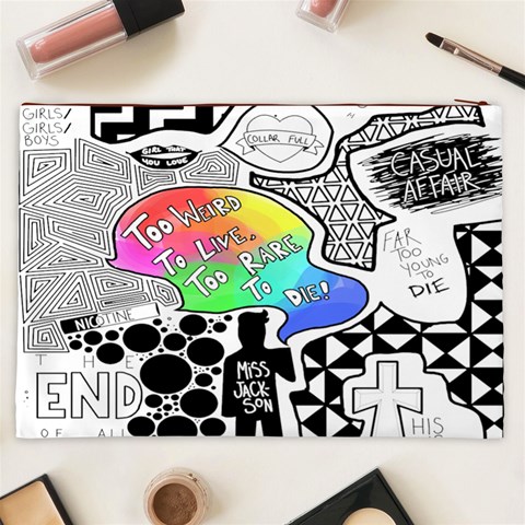 Panic ! At The Disco Cosmetic Bag (XXL) from ArtsNow.com Back