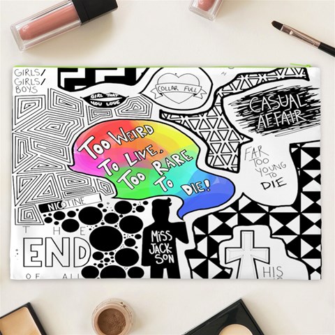 Panic ! At The Disco Cosmetic Bag (XXL) from ArtsNow.com Back