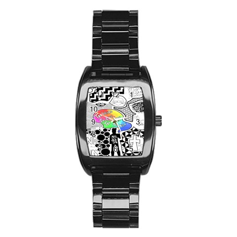Panic ! At The Disco Stainless Steel Barrel Watch from ArtsNow.com Front