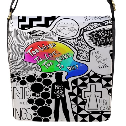 Panic ! At The Disco Flap Closure Messenger Bag (S) from ArtsNow.com Front