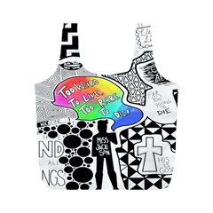 Panic ! At The Disco Full Print Recycle Bag (M) from ArtsNow.com Back