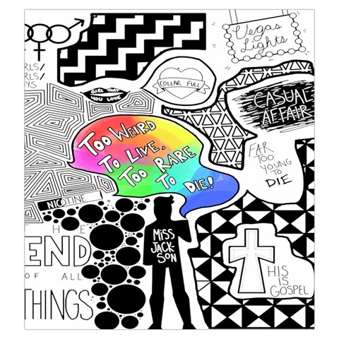 Panic ! At The Disco Drawstring Pouch (Large) from ArtsNow.com Front