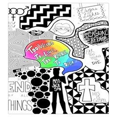 Panic ! At The Disco Drawstring Pouch (Large) from ArtsNow.com Front