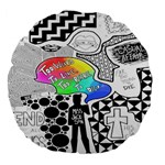 Panic ! At The Disco Large 18  Premium Flano Round Cushion 