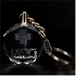 Panic ! At The Disco Clover 3D Engraving Circle Key Chain