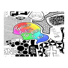 Panic ! At The Disco Double Sided Flano Blanket (Mini) from ArtsNow.com 35 x27  Blanket Back