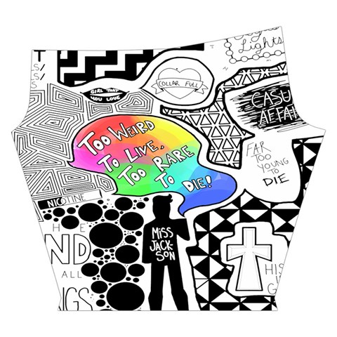 Panic ! At The Disco Yoga Cropped Leggings from ArtsNow.com Left