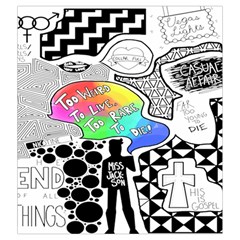 Panic ! At The Disco Drawstring Pouch (XXL) from ArtsNow.com Back