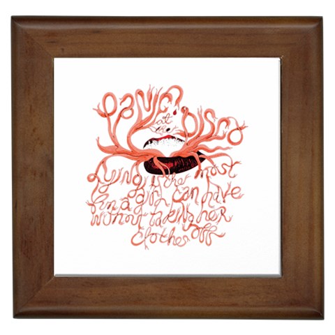 Panic At The Disco   Lying Is The Most Fun A Girl Have Without Taking Her Clothes Framed Tile from ArtsNow.com Front