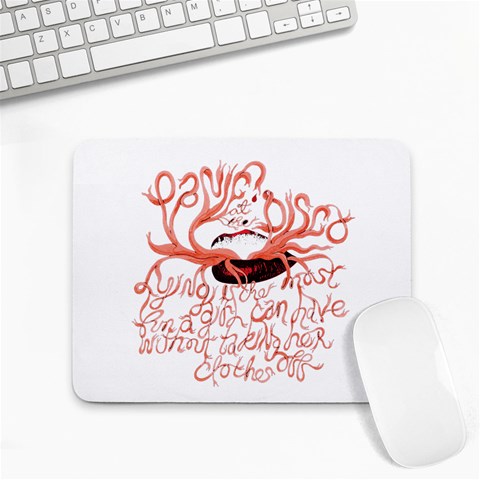 Panic At The Disco   Lying Is The Most Fun A Girl Have Without Taking Her Clothes Small Mousepad from ArtsNow.com Front